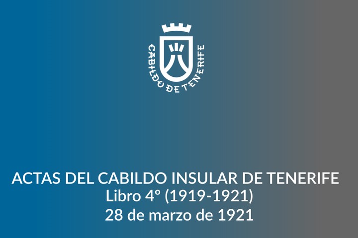Imagen de  Actas del Cabildo Insular de Tenerife - Libro 004 1919-1921