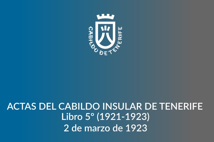 Imagen de Actas del Cabildo Insular de Tenerife - Libro 005 1921-1923