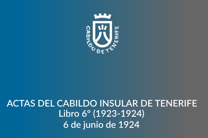 Imagen de  Actas del Cabildo Insular de Tenerife - Libro 006 1923-1924