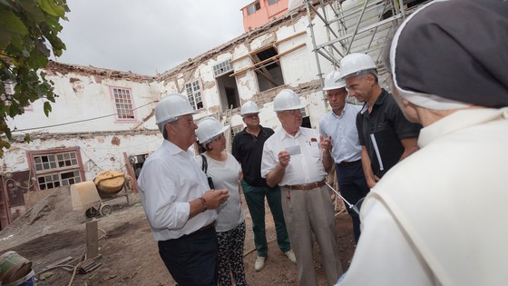 Imagen de El Cabildo supervisa la evolución de las obras  del Monasterio de Santa Catalina de Siena de La Laguna