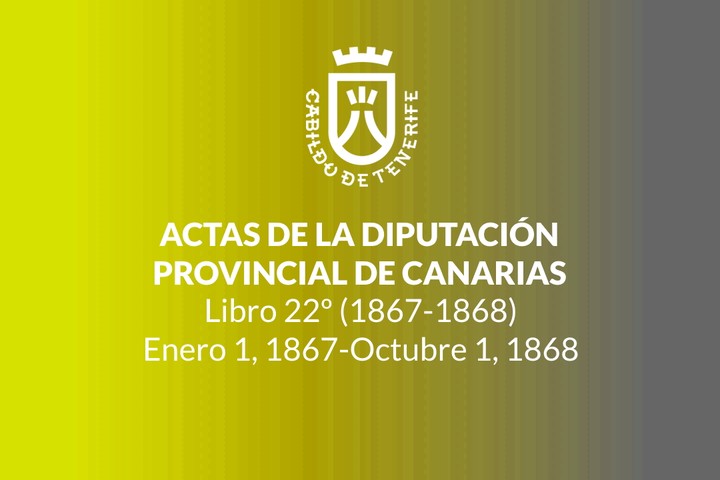 Imagen de Actas de la Diputación Provincial de Canarias - Libro 022 1867-1868