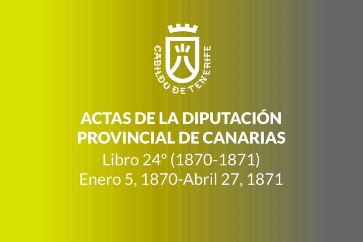 Imagen de Actas de la Diputación Provincial de Canarias - Libro 024 1870-1871