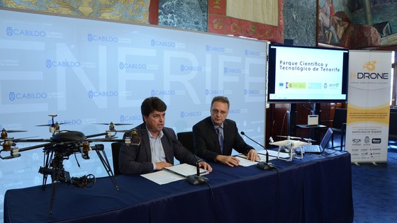 Imagen de El Cabildo y el Colegio de Ingenieros analizan las aplicaciones civiles de los drones en una jornada técnica