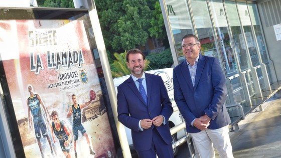 Imagen de La campaña de abonados del CB Canarias se promocionará en las principales paradas del tranvía