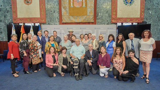 Imagen de El Cabildo recibe a una delegación de descendientes canarios de San Antonio de Texas