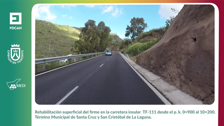 Imagen de Actuación MEDI. Píldora Informativa Rehabilitación superficial del firme de la carretera TF-111