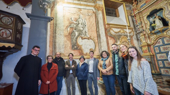 Imagen de El Cabildo concluye la restauración de las pinturas murales de la Iglesia del Amparo en Icod de los Vinos