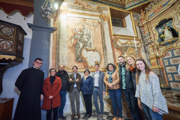 Imagen de El Cabildo concluye la restauración de las pinturas murales de la Iglesia del Amparo en Icod de los Vinos