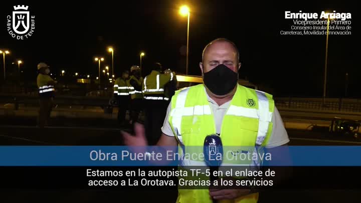 Imagen de Carreteras refuerza el puente del enlace de la autopista TF-5 con La Orotava