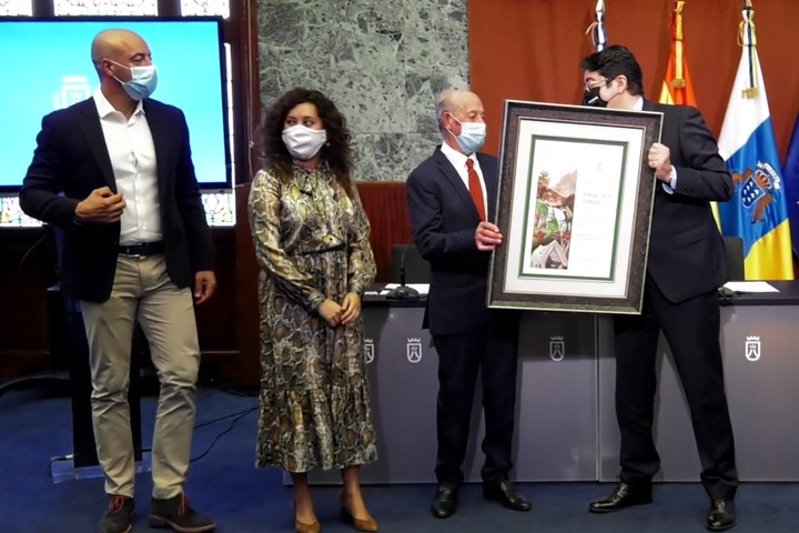 Imagen de El Cabildo homenajea el Día Insular de la Artesanía a Domingo Mesa, el último albardero
