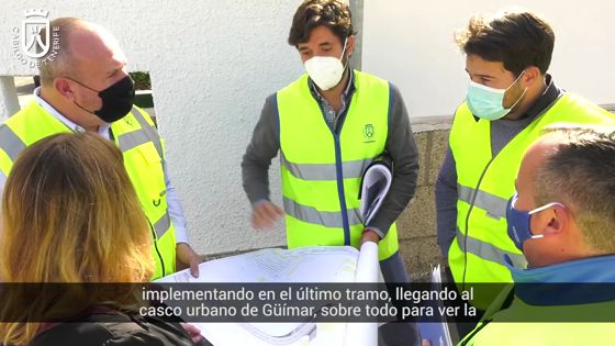 Imagen de Arriaga supervisa las obras en la TF-61