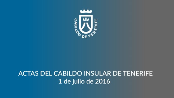 Imagen de Pleno ordinario del Cabildo de Tenerife, 1 de julio de 2016