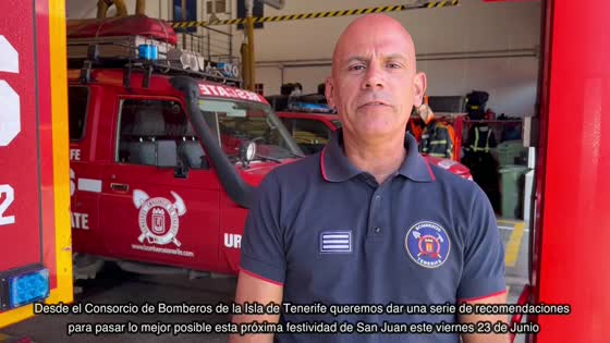 Imagen de Recomendaciones para la festividad de San Juan desde el Consorcio de Bomberos de Tenerife