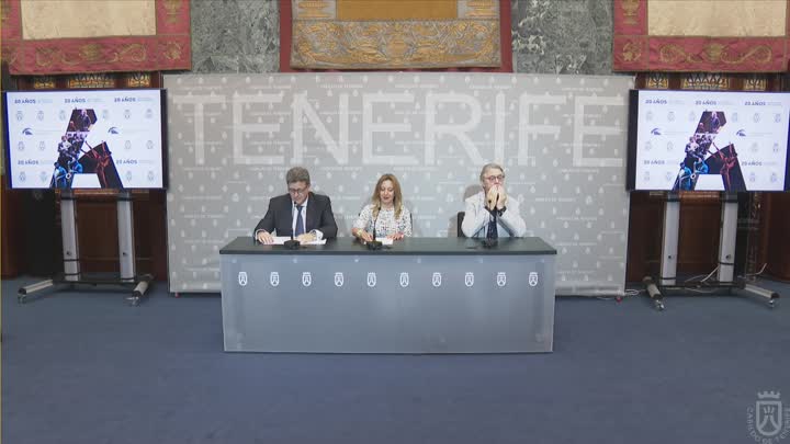 Imagen de Rueda de prensa con motivo del vigésimo aniversario del Auditorio de Tenerife Adán Martín.