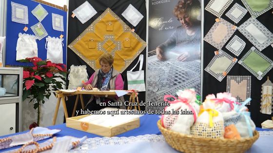 Imagen de Invitacion de Nieves Rodríguez a la XXXIX Feria de Artesania de Canarias
