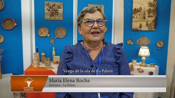 Imagen de Invitacion de Elena Rocha a la XXXIX Feria de Artesania de Canarias