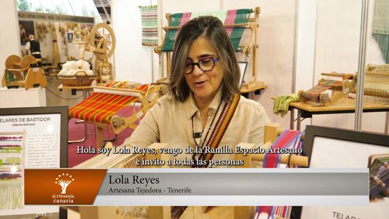 Imagen de Invitacion de Lola Reyes a la XXXIX Feria de Artesania de Canarias
