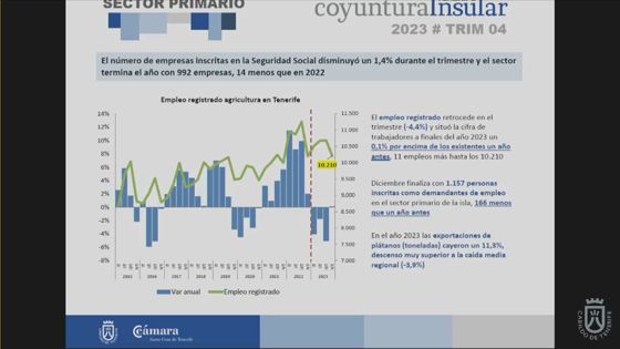 Imagen de La economía de Tenerife supera en 2023 sus mejores previsiones de actividad y empleo