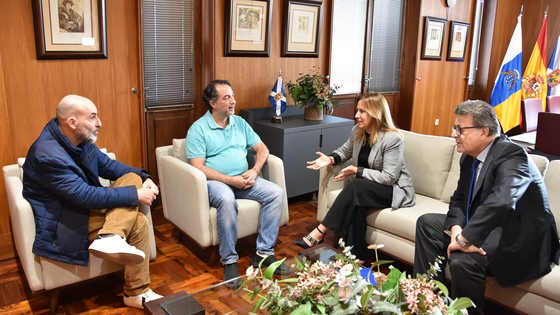 Imagen de El Cabildo recibe a los cineastas Darío Sánchez y David Baute