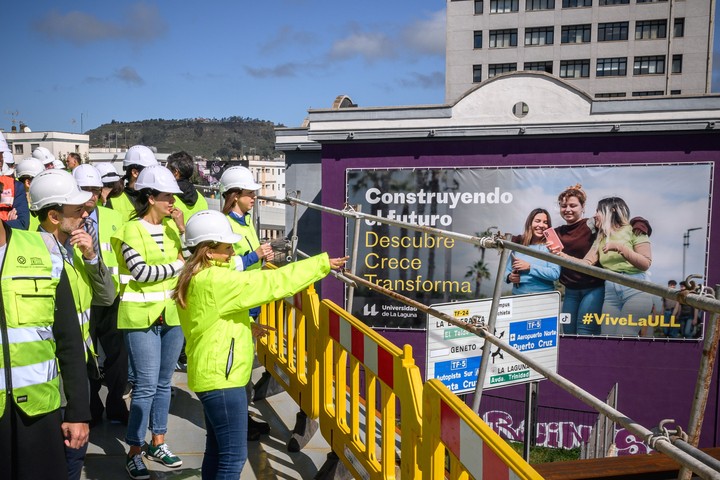 Imagen de Tenerife culmina en tan solo 10 meses, la estructura central del Gran Anillo Peatonal del Padre Anchieta tras una histórica operación logística