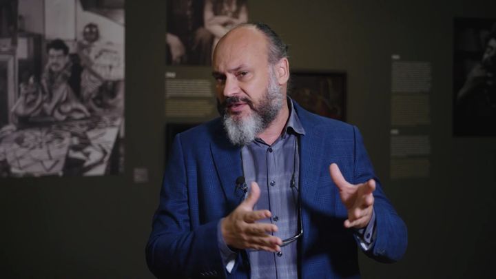 Imagen de Óscar Domínguez, "Dos que se cruzan"