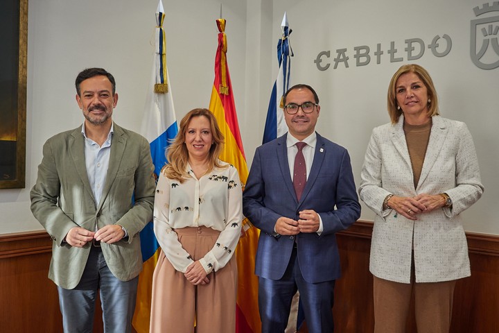 Imagen de El Cabildo recibe al nuevo presidente del CD Tenerife, José Daniel Díaz