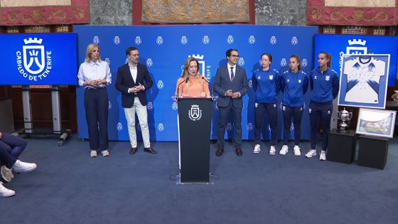 Imagen de El Cabildo recibe al Fundación CD Tenerife, nuevo equipo de Primera RFEF